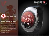 Sliver Uo Smart Watch with Polymer Battery