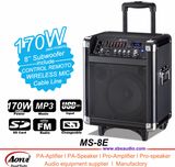 R High Decible with USB/SD/FM/ Aux/Mic/Remote Control Professional Speaker