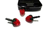 Lovely Strawberry Dust Proof Plug for Mobile Phone