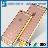 Wholesale Clear Crystal Rubber Plating TPU Soft Mobile Case Cover for iPhone 5s/Se