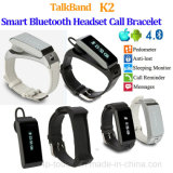 Newest Fashion Smart Bluetooth Bracelet with Headset (K2)