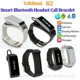 Newest Fashion Smart Bluetooth Bracelet with Headset (K2)