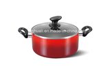 24cm Red Aluminum Non-Stick Casserole