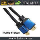 Aluminum Alloy HDMI Cable with Ethernet and 3D Supported