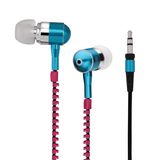 Good Quality Metal Zipper MP3 Earphone (LS-T39)