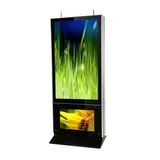 55 Inch Standing Dual Screen Advertising Large LCD Display