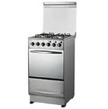 Full Stainless Steel Cooking Range with Oven and Glass Lid