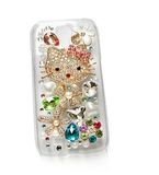 Crystal Cute Cat Flowers Smart Phone Case