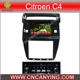 Car DVD Player for Pure Android 4.4 Car DVD Player with A9 CPU Capacitive Touch Screen GPS Bluetooth for Citroen C4 (AD-8019)