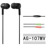 Stereo Earphone with Microphone (AG-107MV)