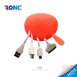 Ronc OEM Logo Cute Shape USB Charge Cable for Smartphone