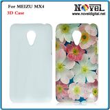 2015 New 3D Sublimation Blank Cell Phone Case for Meizu Mx4, Plastic Phone Case