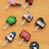 Cellphone Accessory PVC Rubber Mobile Dust Plug (MDP004)