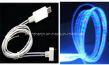 Mobile Phone/ for iPhone USB Data Cable with Glowing Lightening LED Light (JHG01)