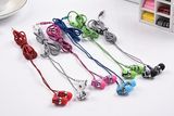 Colorful Fission Crack Design 3in1 Earphone with Mic for Mobile Phone