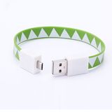 fashion Beautiful Micro USB Flat Cable with Bracelet Shaped (ERA-29)