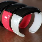 New Caller ID Vibrating Alert Mic Bluetooth Bracelet Smart Watch Wristband