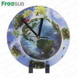 Freesub Blank Sublimation Glass Photo Frame with Clock (BL-27)