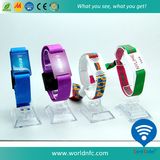 New Arrival Custom Hf RFID NFC Woven Embroidered Bracelet