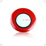 Red Round Mobile Phone Charger Qi Wireless Induction Charger