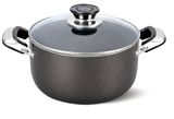 24cm Aluminium Non-Stick Two Handle Saucepot