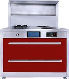 Induction Cooker with Range Hoods and Disifecting Cabinet