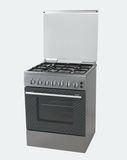 4 Burners Full Stainless Steel Stove Range W/ Oven (DHKC350B-4B) Free-Standing Gas Range Stainless Steel 60*60cm, 4 Burners