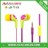 Promotion 2014 Newest Design Wired Flat Earphones with Super Bass