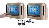 Detachable Car Headrest DVD Player With 2 X 9-Inch Touchscreen Pillow Monitors (HD906T)