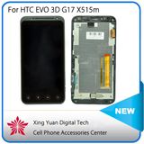 Original LCD with Touch Screen Digitizer for HTC Evo 3D G17 X515m Frame Assembly Replacement Black