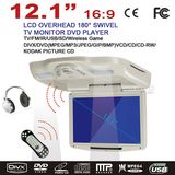 12.1'' Flip Down Car DVD Player with TV USB SD IR FM Transmitter Wireless Game