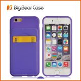 Mobile Phone Accessory Flip Leather Card Case for iPhone 6