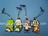 Soft PVC Cartoon Phone Strap Pendant