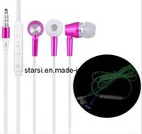 New High Quality Stereo Earphone Luminous Bass Mobile Phone Mic Earphone (YGRJ)