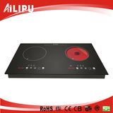 2016 Hot Sale 2 Burners Induction Cooker+Infrared Cooker Combination Sm-Dic13b1