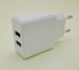 New Arrival 5V 2.1A Double USB Travel Charger for Tablets PC and Mobile Phone