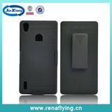 High Quality PC Holster Combo Mobile Phone Case for Huawei P7