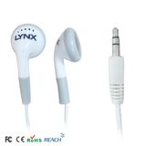 3.5mm Mobile Phone Flat White Earphone