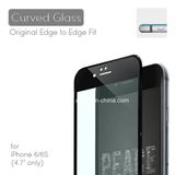 3D Curved Edge Design Cold Mould Tempered Glass Screen Protector for iPhone6s