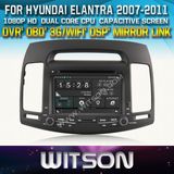 Witson Car DVD Player for Hyundai Elantra 2007-2011 with Chipset 1080P 8g ROM WiFi 3G Internet DVR Support