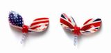 Fashion Acrylic National Flag Bowknot Dustproof Plug for iPhone(PL757)