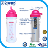 Diercon Personal Water Filter Bottle Convenient and Healthy Water Filter System