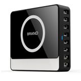 8 Port 60W 12A High Speed Desktop USB Charger 