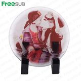 Freesub Sublimation Coated Round Glass Photo Frame (BL-17B)