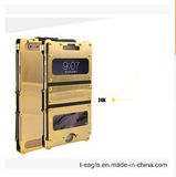 Ultra-Thin Metal Three Anti 24k Gold Mobile Phone Case for IP6