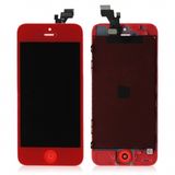 LCD with Touch Screen Digitizer&Home Button for iPhone 5-Red