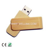 Wooden Swivel USB Flash Drive