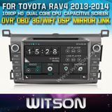 Witson Car DVD Player with GPS for Toyota RAV4 2013-2014 (W2-D8120T) Mirror Link Touch Screen CD Copy DSP Front DVR Capactive Screen