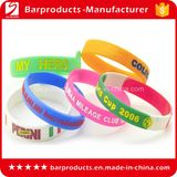 Custom Shape Silicone Brand Name Bracelet