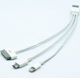 3 in 1 USB Data Cable with 30 Pin 8 Pin Micro 5 Pin (JHU356)